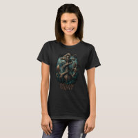 Ocean Graf Kraken Anker Donkere Dames T-Shirt