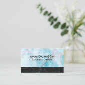 Ocean Granite | Black Slate Marmer Visitekaartje (Staand voorkant)