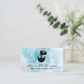 Ocean Granite Marmer Mixing Bowl Achtergrond Klantenkaartje (Staand voorkant)