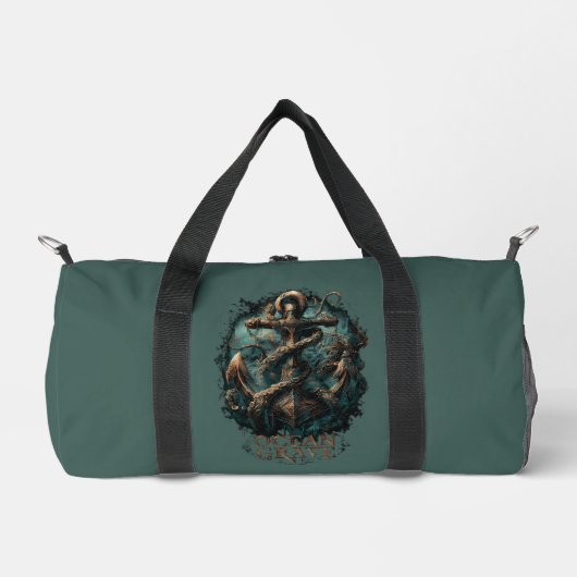 Ocean Grave Kraken Anchor Dark Fantasy Duffel Bag Plunjezak (Voorkant)