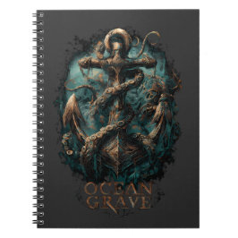 Ocean Grave Kraken Anchor Dark Fantasy  Notitieboek