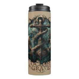 Ocean Grave Kraken Anchor Dark Fantasy Thermosbeker