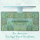 Ocean Green Blue Aquamarijn Boho Chic Patchwork Bureaumat