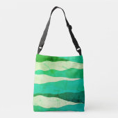  Ocean Green Crossbody Bag Tas (Achterkant)