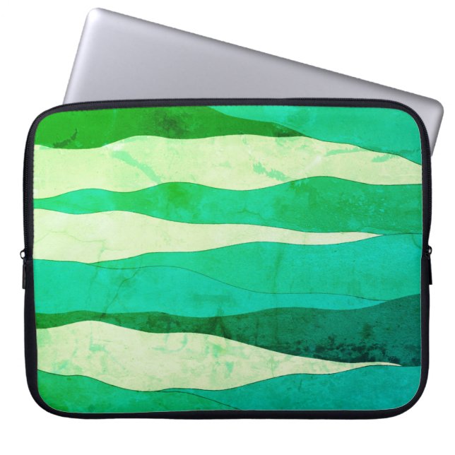  Ocean Green-laptophoes Laptop Sleeve (Voorkant)