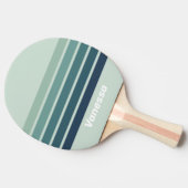 Ocean Green Nostalgic Across Striping with Name Tafeltennisbatje (Zijkant)
