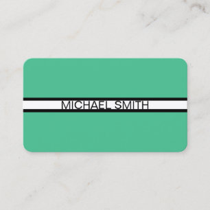 Ocean Green Professional White Black Modern Visitekaartje