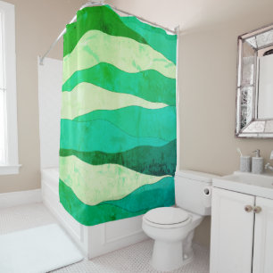 Ocean Green Shower Curtain Douchegordijn