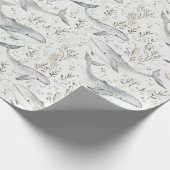 Ocean Grey Whales Cadeaupapier (Hoek)