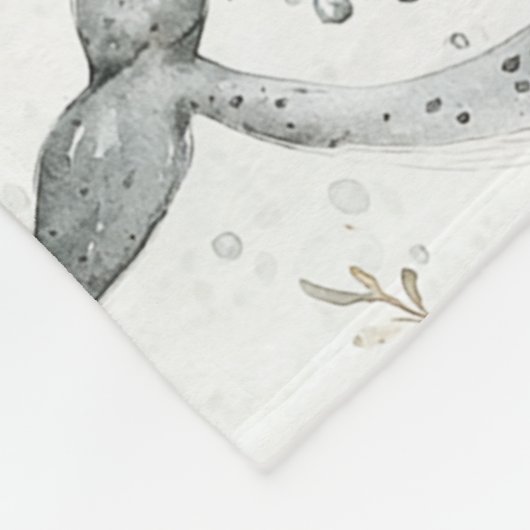 Ocean Grey Whales Fleece Deken (Hoek)