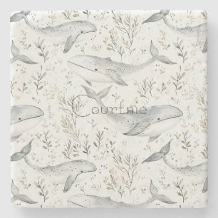 Ocean Grey Whales Stenen Onderzetter