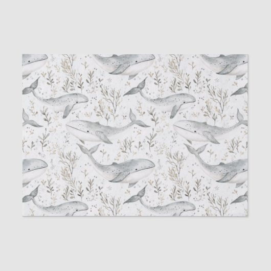 Ocean Grey Whales Tissuepapier (Voorkant)