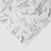 Ocean Grey Whales Tissuepapier (Detail)