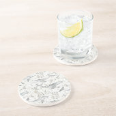 Ocean Grey Whales Zandsteen Onderzetter (Zijkant)