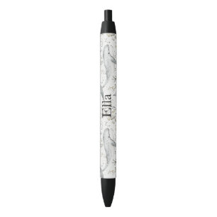 Ocean Grey Whales Zwarte Inkt Pen