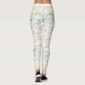 Ocean Groen Crème Abstract Leggings (Achterkant)