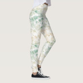 Ocean Groen Crème Abstract Leggings (Rechts)