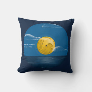 Ocean Grooves Vinyl Ocean Night Art Kussen