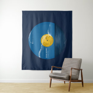 Ocean Grooves Vinyl Ocean Night Art Wandkleed