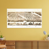 Ocean Grove & Asbury Park, New Jersey (1881) Canvas Afdruk (Insitu (Woonkamer))