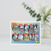 Ocean Grove, New Jersey Big Letters Briefkaart (Staand voorkant)