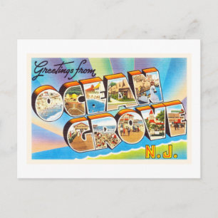 Ocean Grove New Jersey NJ Vintage Travel Briefkaar Briefkaart
