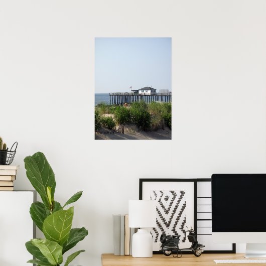 Ocean Grove NJ Beach Poster (Thuiskantoor)