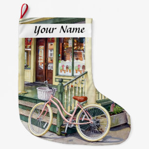Ocean Grove NJ - Fiets voor ijssalon Grote Kerstsok