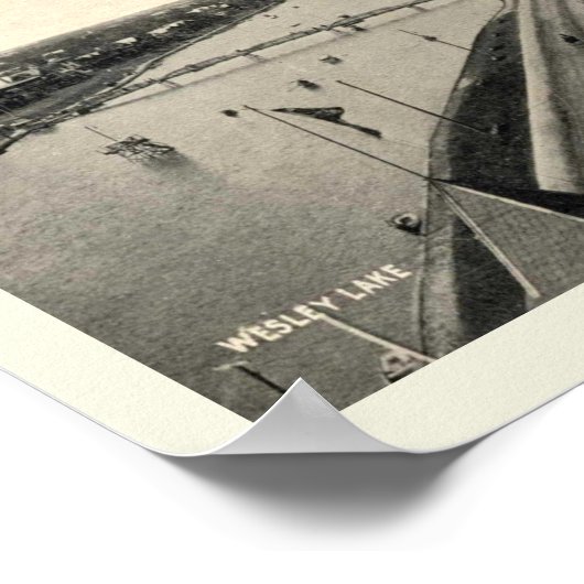 Ocean Grove NJ, Panorama, stijl Poster (Hoek)