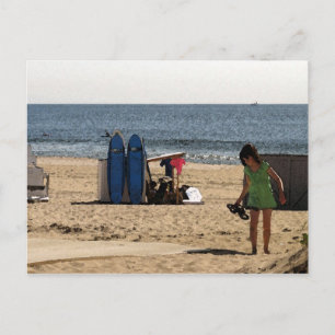 Ocean Grove NJ strand - Surf Boards Briefkaart