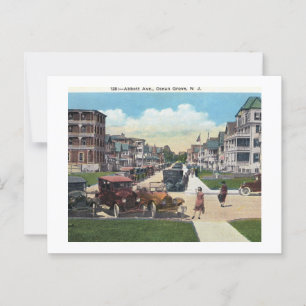 Ocean Grove NJ, Street Uitzicht, jaren 1910 Briefkaart
