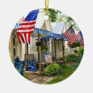 Ocean Grove NJ – Tentstad Keramisch Ornament