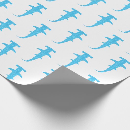 Ocean Hammerhead Shark Cadeaupapier (Hoek)