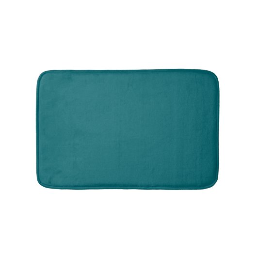 Ocean Harbour Blue, Blauwgroen Jewel Tone Solid Co Badmat (Voorkant)