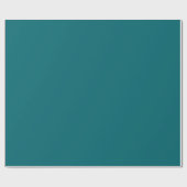 Ocean Harbour Blue, Blauwgroen Jewel Tone Solid Co Cadeaupapier (Vlak)