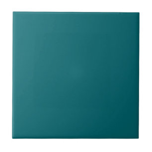 Ocean Harbour Blue, Blauwgroen Jewel Tone Solid Co Tegeltje