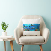 Ocean Harmony: dolfijnen boven koraalriffen Kussen (Stoel)