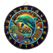 Ocean Harmony Dolphin Dartboard Delight Dartbord (Voorkant)