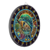 Ocean Harmony Dolphin Dartboard Delight Dartbord (Voorkant Links)
