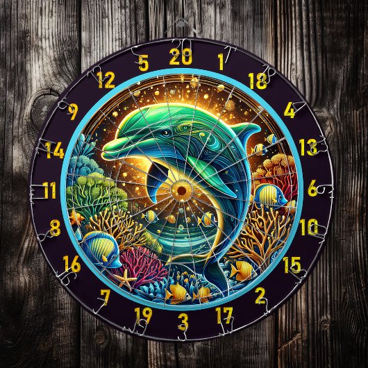 Ocean Harmony Dolphin Dartboard Delight Dartbord