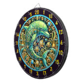 Ocean Harmony Dolphin Dartboard Design Dartbord (Voorkant Rechts)