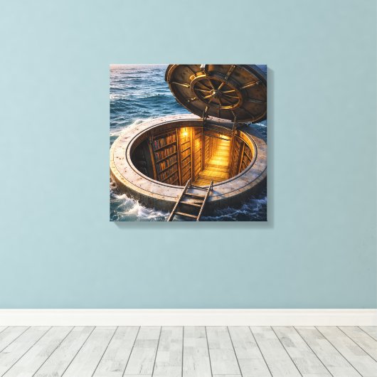 Ocean Hatch Canvas Afdruk (Insitu (Houten vloer))