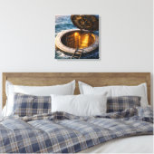 Ocean Hatch Canvas Afdruk (Insitu (Slaapkamer))