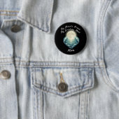 Ocean Heart Guiding Moon Mom Ronde Button 5,7 Cm (In situ)