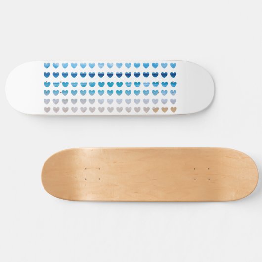 Ocean Hearts Skate Deck (Horizontaal)
