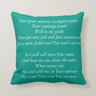 Ocean-Hillsong United Lyrics Pillow Kussen