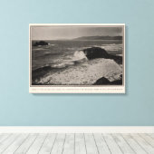 Ocean, hoofdland van Cliff House Rocks Canvas Afdruk (Insitu (Houten vloer))