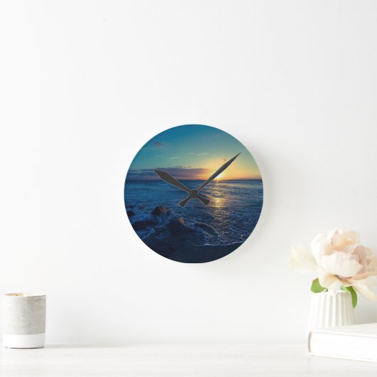 Ocean Horizon Sunset Ronde Klok (Huis)