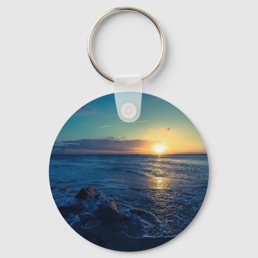 Ocean Horizon Sunset Sleutelhanger (Voorkant)