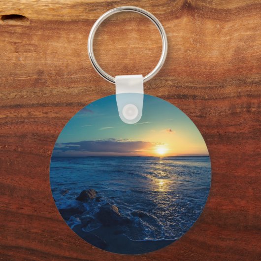 Ocean Horizon Sunset Sleutelhanger (Voorkant)
